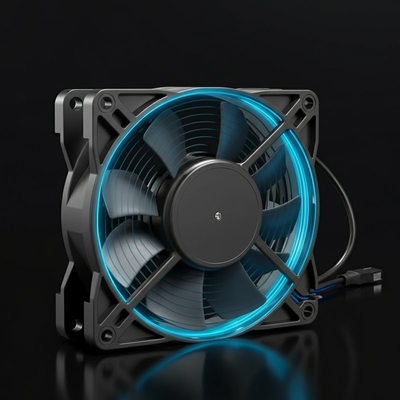 Potencia de la hoja 175 mm 102W Resistencia a altas temperaturas de 60°C EC Ventilador axial