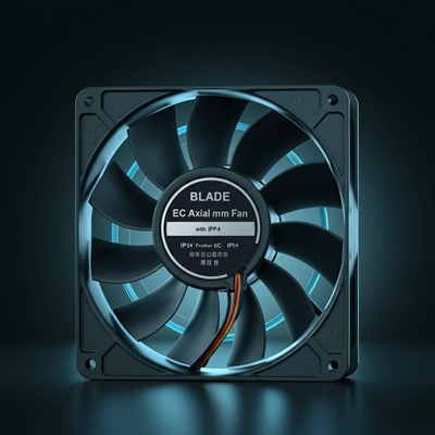 Cuchilla de 225 mm resistente a altas temperaturas de 60°C con ventilador axial IP54 CE