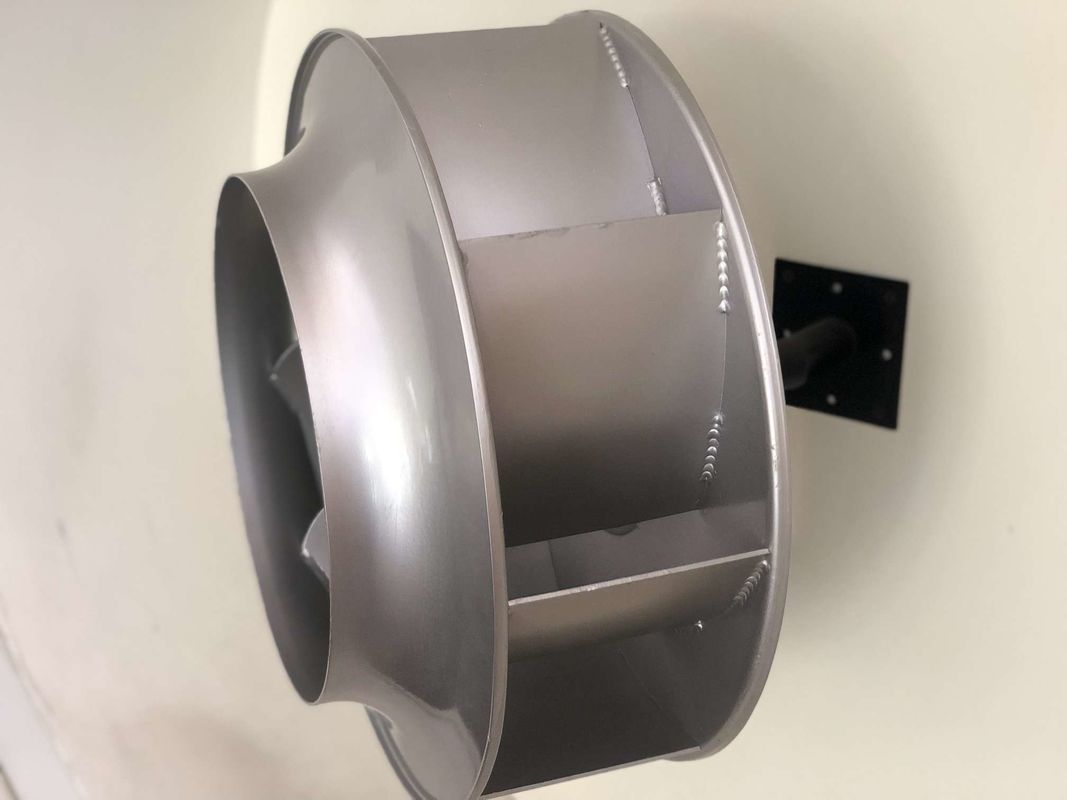 Monofásico 4 poste fan centrífuga posterior 1215 RPM de 450 milímetros para la producción de electricidad del viento